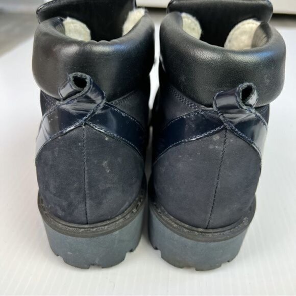 Ganni Boots Women's Size 6/36 Alma: Chunky Winter Lace-Up Boots with Cozy Wool I - Picture 7 of 15